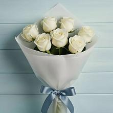 Букет 7 Белых роз Эдлесс Лав #REPLACE_PRED# Павлово Нижегородской области