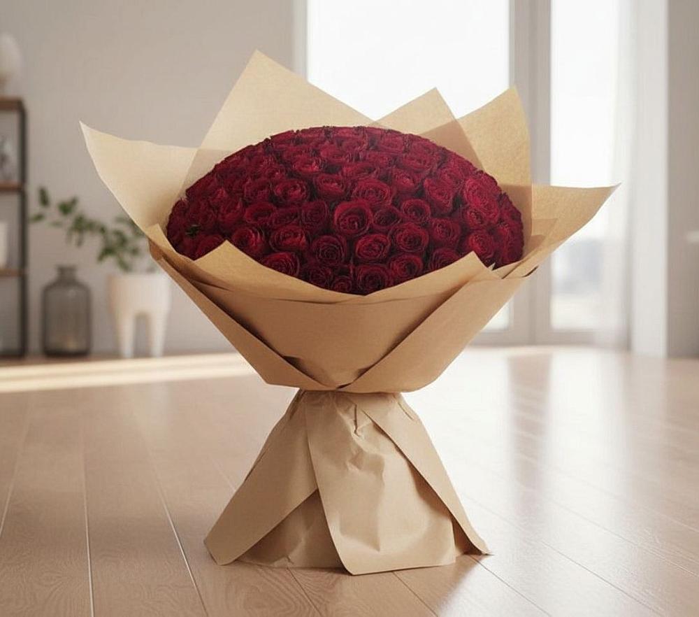 Букет 101 Красная роза в Павлово Нижегородской области